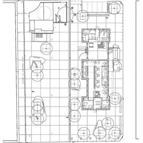 Planta. Plaza 1, Plaça de l’Ajuntament. Carlos J. Gómez y Eva M. Álvarez. 1998<br />divulgación 