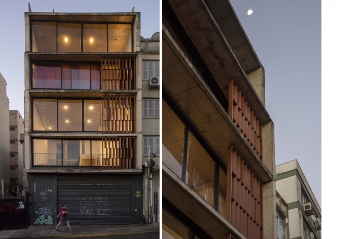 Edifício Condessa, Porto Alegre RS Brasil, 2018. Arquitetos Cristiano Lindenmeyer Kunze e Nathalia Cantergiani Fagundes de Oliveira (autores) / Cantergiani + Kunze Arquitetos<br />Foto Cristiano Kunze 