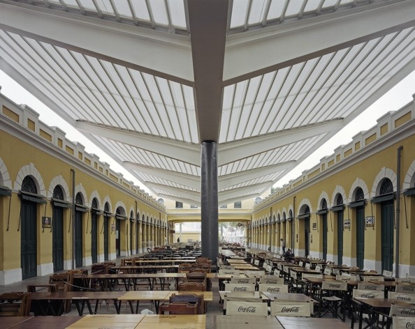 Cobertura do Mercado Público de Florianópolis, 2016. Arquitetos Gustavo Correia Utrabo e Pedro Lass Duschenes<br />Foto Felipe Russo 