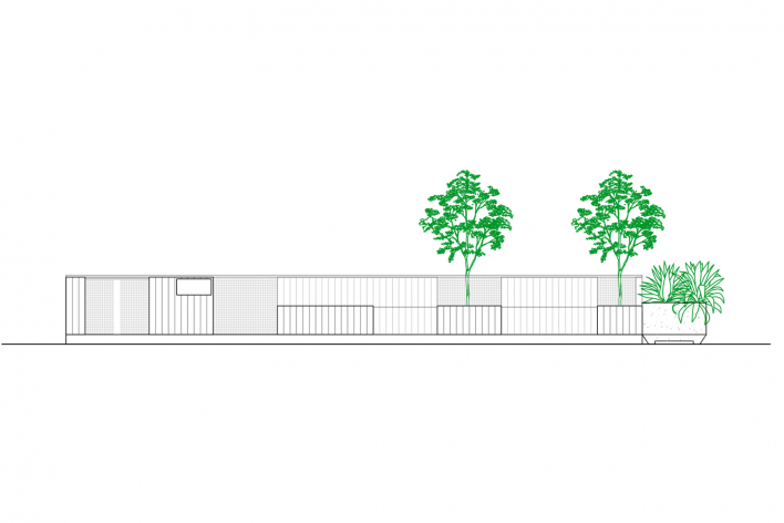 Parklet Padre João Manuel, vista da calçada. Zoom, Contain It, H2C e Superlimão
