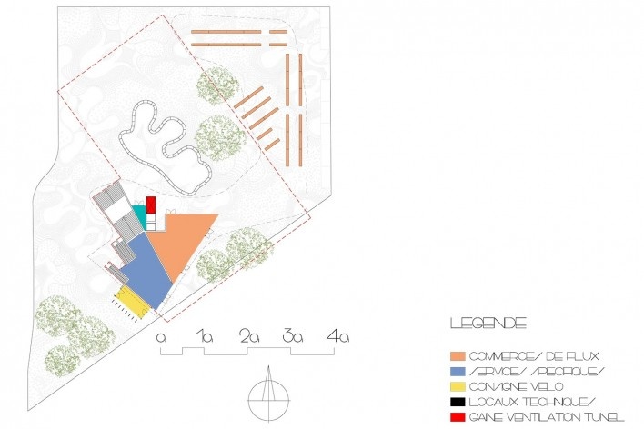 Clichy – Montfermeil Metro Station, programe, Paris, first prize, Miralles Tagliabue EMBT<br />divulgación / divulgation 