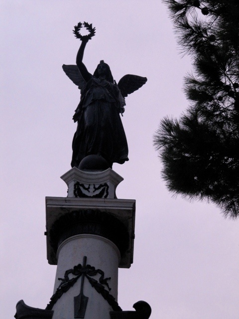 Veneza, um anjo em Giardini Pubblici<br />Foto Sergio Jatobá 