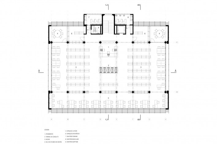 Planta 1°  Pavimento<br />Imagem dos autores 