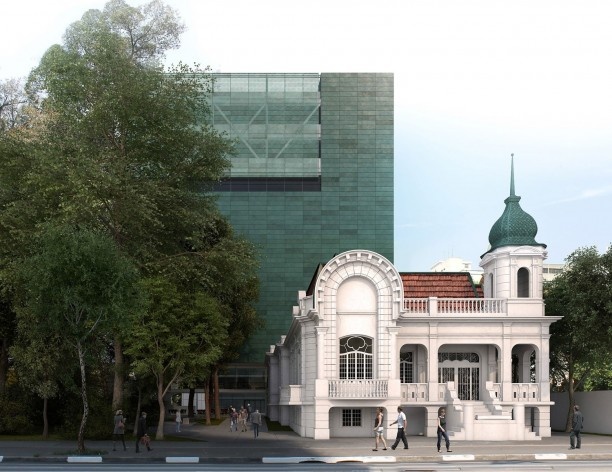 Museu da Diversidade Sexual, perspectiva externa. AUM Arquitetos, 2014<br />Imagem divulgação 