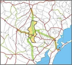 Mapa Regional<br />Imagem dos autores do projeto 