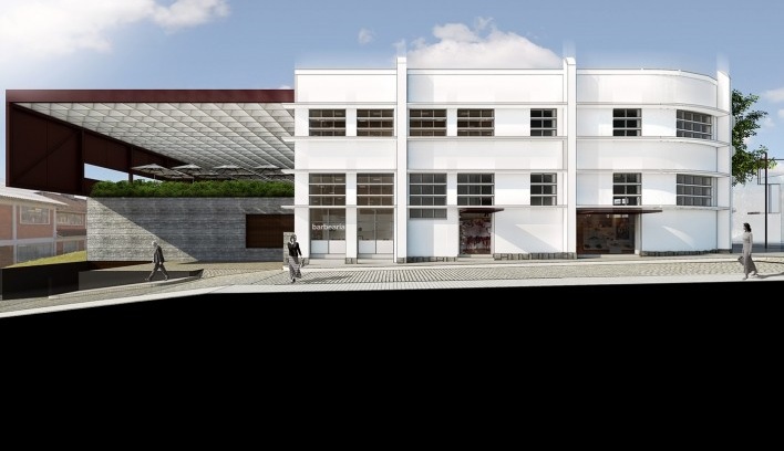 1º lugar Concurso Mercado Público de Lages, elevação, Lages. Escritórios Zulian Broering + Zanatta Figueiredo<br />Imagem divulgação 