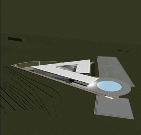 Perspectiva aérea<br />Desenho do escritório 