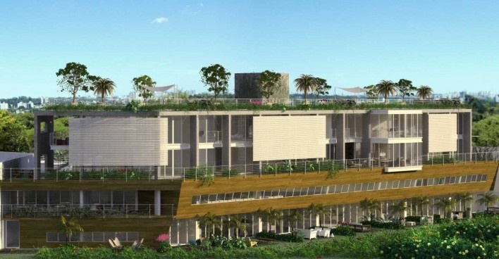 Edifício Zarvos Natingui, vista externa posterior, Fernando Forte, Lourenço Gimenes e Rodrigo Marcondes Ferraz ,menção honrosa categoria profissional/ projetos, São Paulo, SP, 2009.