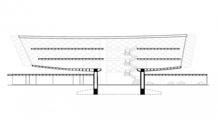 Oslo Museum of Design, corte, Oslo, Noruega, 2000. Arquitetos Anne Vital Brustolin, Lorena Petrovich Pereira de Carvalho, Márcio Moraes Valença, Nilberto Gomes de Souza e Yuri de Souza Duarte<br />Imagem divulgação/ Disclosure image  [Switchcompetition]