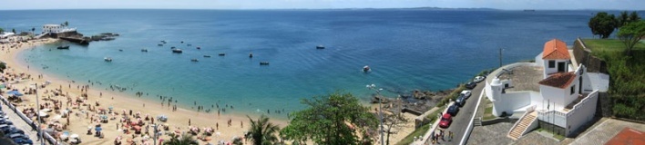 Fortes de São Diogo e Sta Maria, Porto da Barra, Salvador, Brasil<br />Fotomontagem de Victor Hugo Mori 