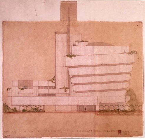 Museu Guggenheim de Nova York, 1943-1959, Frank Lloyd Wright, mostra “The Human Insect: Antenna Architectures 1887-2017”<br />Foto Ana Tagliari / Wilson Florio, 2018 