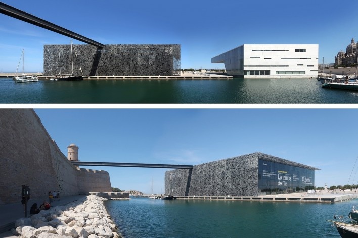 Museu das Civilizações da Europa e da Mediterraneidade, Marselha, França, arquitetos Rudy Ricciotti e Roland<br />Foto Victor Hugo Mori 