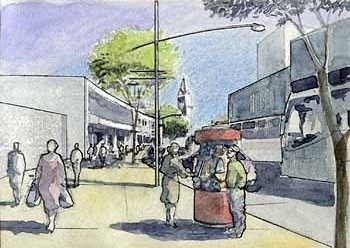 Proposta de alargamento da calçada da rua Butantã<br />Autores do projeto 