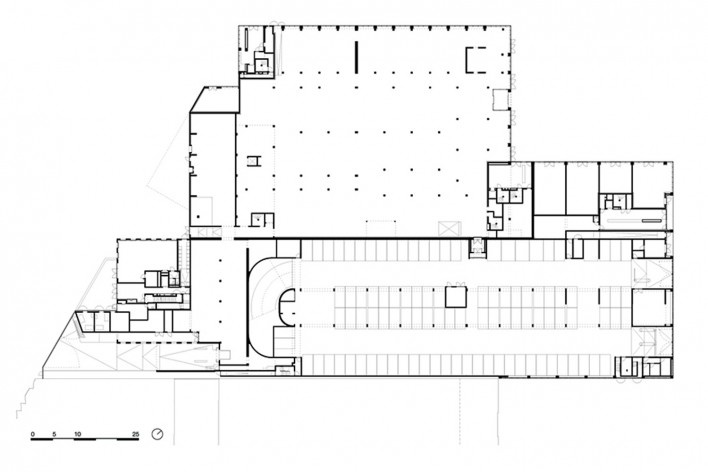 Bottière Chénaie, ground floor plan, Nantes, France, 2019. Architects Kees Kaan, Vincent Panhuysen, Dikkie Scipio (authors) / Kaan Architecten<br />Imagem divulgação/ disclosure image/ divulgation  [Kaan Architecten]