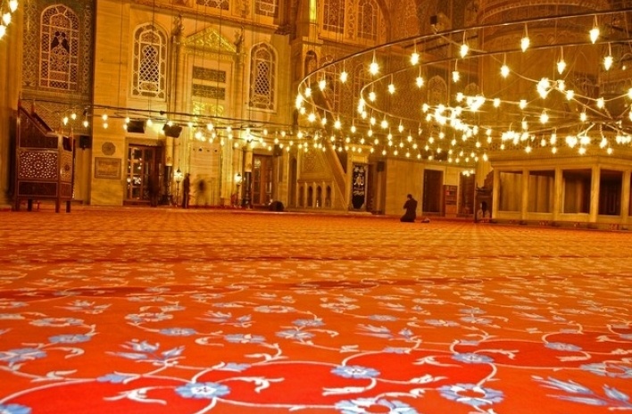 Interior de la Mezquita Azul<br />Foto: Rogério Vilas Boas 