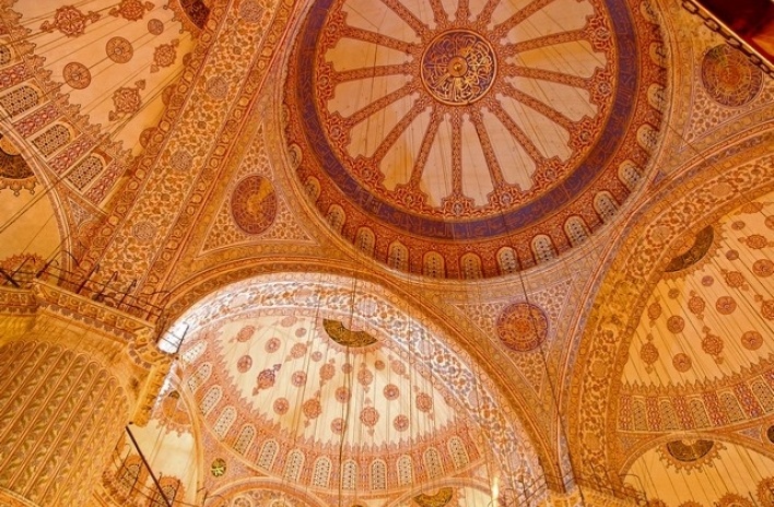 Techo da la Mezquita Azul<br />Foto: Rogério Vilas Boas 