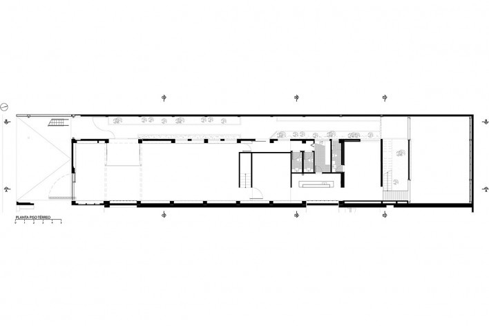 Planta piso térreo. Luciana Brito Galeria.<br />Divulgação 