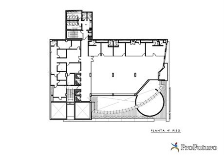 Planta 4º pavimento<br />Imagem do autor do projeto 