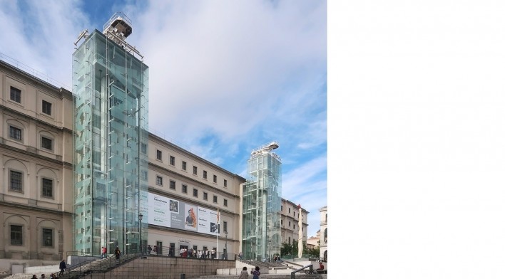 Museu Reina Sofia, Madri. Arquiteto Jean Nouvel<br />Foto Victor Hugo Mori 
