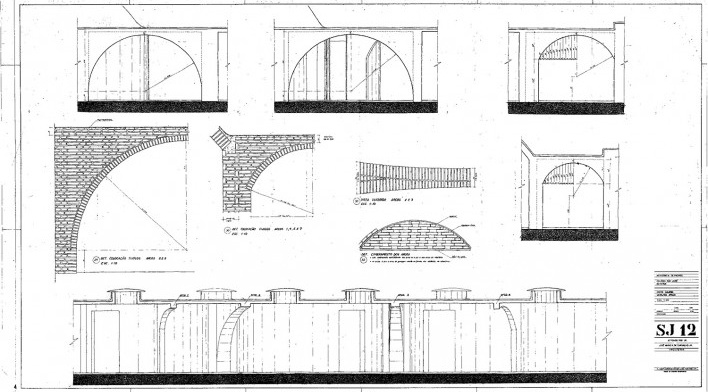 Residência dos Padres Claretianos, desenhos do projeto executivo, Batatais SP Brasil, 1984. Arquitetos Affonso Risi e José Mario Nogueira<br />Imagem divulgação  [Acervo FAU USP]