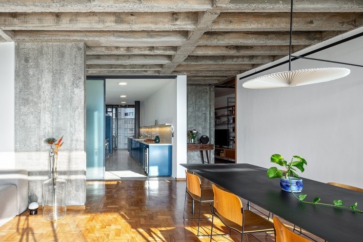 Apartamento Copan, São Paulo SP Brasil, 2020. Arquitetos Rosário Pinho e André Scarpa<br />Foto André Scarpa 