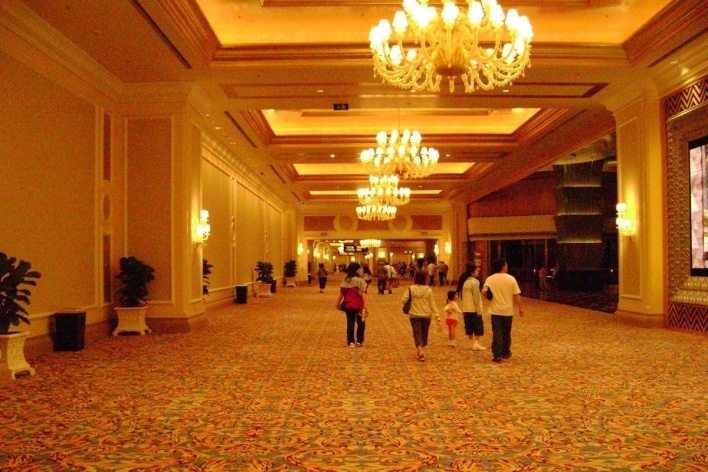 A imensidão do hotel-casino, maior que seu irmão<br />Foto Luiz Henrique Proença Soares 
