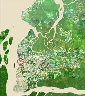 Foto aérea<br />Imagem dos autores do projeto 