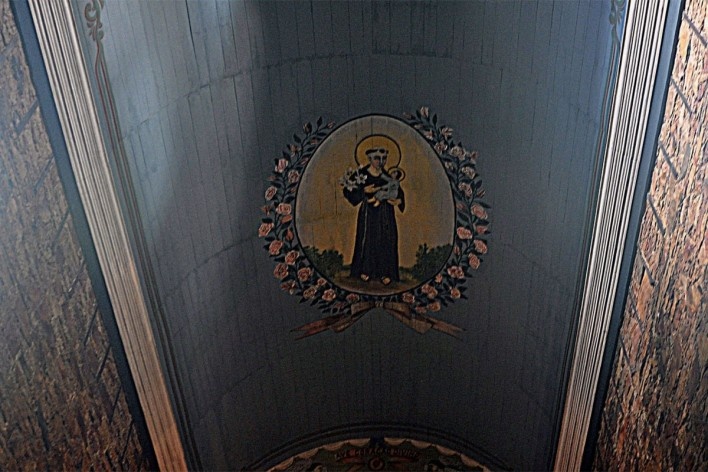 Detalhe da cúpula da matriz, Grão Mogol MG<br />Foto Ana Alaíde Amaral 