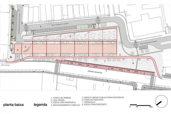 Requalificação urbanística da praça Marechal Deodoro, implantação, Salvador BA Brasil, 2020. Arquiteto Adriano Mascarenhas (autor) / Sotero Arquitetos<br />Imagem divulgação  [Sotero Arquitetos]