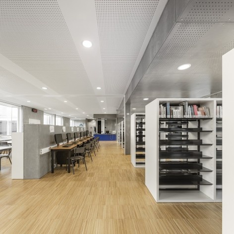 Escola Gaspar Frutuoso, Ribeira Grande, Azores, Portugal, 2016. Arquiteto Carlos Almeida Marques<br />Foto Fernando Guerra 