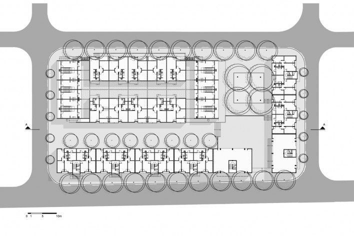 Planta Quadra Tipo<br />Imagem Vigliecca & Associados 