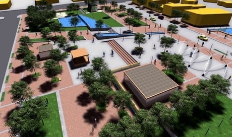 Perspectiva geral do conjunto<br />Imagem do autor do projeto 