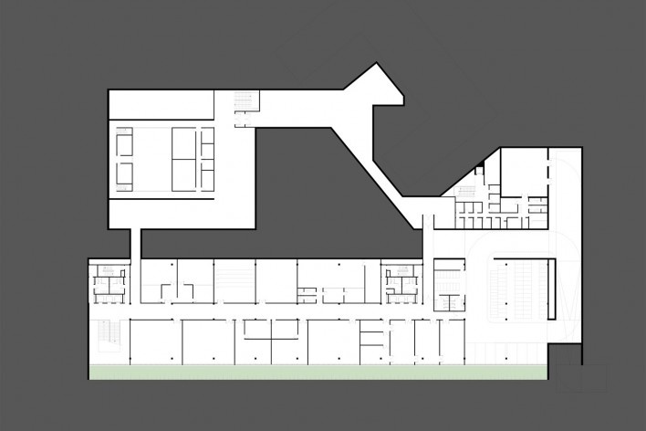 Planta Subsolo 01 – Laboratórios, Reserva Técnica, Exposição
