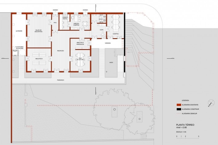 Planta térreo<br />Desenho SIAA 