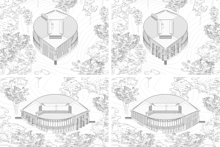Bocaina House, perspectives, São José do Barreiro SP, 2021. Architects Ana Altberg and Cesar Jordão<br />Imagem divulgação/disclosure image  [Acervo/collection Ana Altberg e Cesar Jordão]