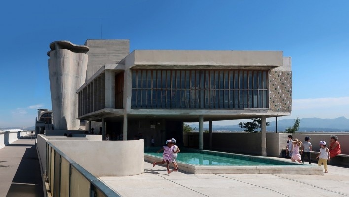 Unidade Habitacional de Marselha, 1947-1952, arquiteto Le Corbusier<br />Foto Victor Hugo Mori 