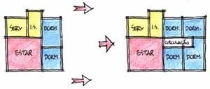 Definição do partido - possibilidade de ampliação<br />Imagem dos autores do projeto 