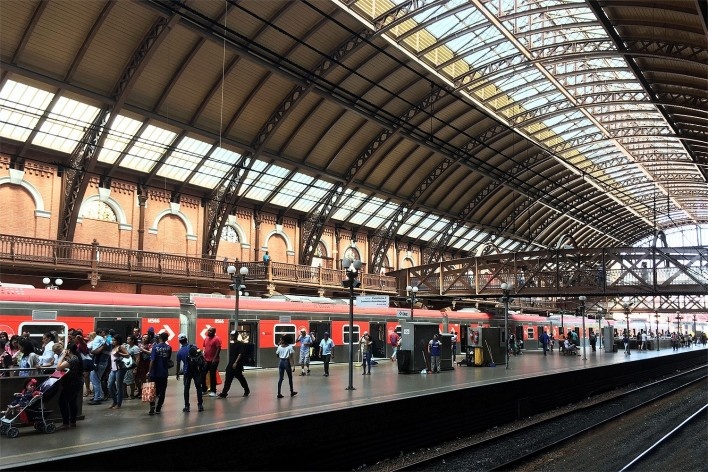 Gare da Estação da Luz, São Paulo<br />Foto Abilio Guerra 