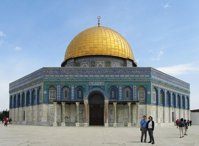 Espaços sagrados do Monte Moriah (Monte do Templo), Jerusalém<br />Foto Victor Hugo Mori, 2010 