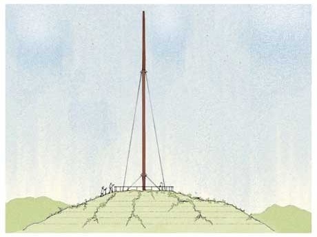 Elevação do Monumento em Porongos<br />Imagem dos autores do projeto 