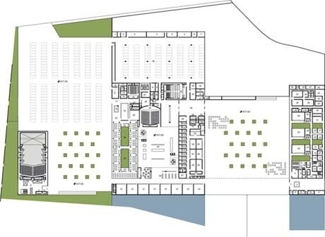 Planta nível 617<br />Imagem dos autores do projeto 