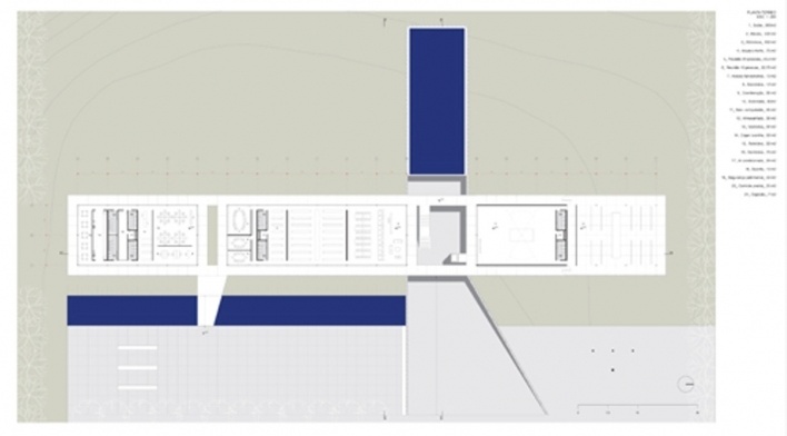 Planta cota 18,50<br />Desenho do escritório 