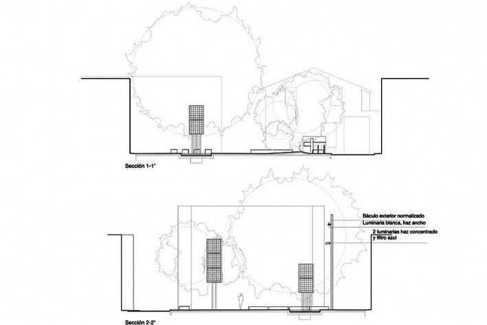 Sección. Plaza 3 Plaça de la Baixaeta. Carlos J. Gómez y Eva M. Álvarez. 2009<br />divulgación 