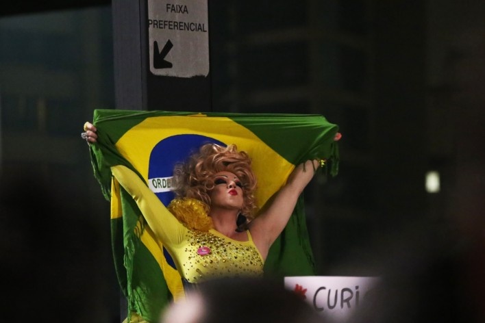 Manifestação popular em São Paulo<br />Foto Ed Reis 