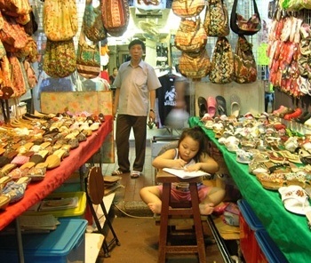 Cena em Shangai<br />Foto A. Amaral 