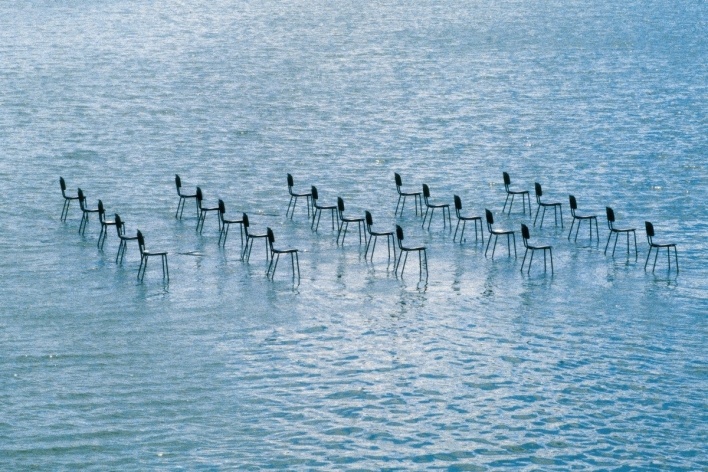 Auditório para questões delicadas, Lago do Ibirapuera, São Paulo, 1989. 
<br />Foto Rômulo Fialdini 