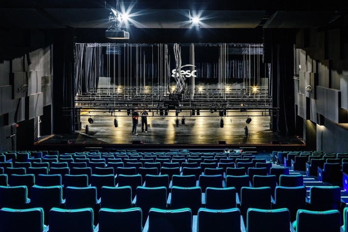 Sesc Guarulhos, Guarulhos, 2019. Arquitetos Lilian Dal Pian e Renato Dal Pian / Dal Pian Arquitetos<br />Foto Nelson Kon / Sesc SP 