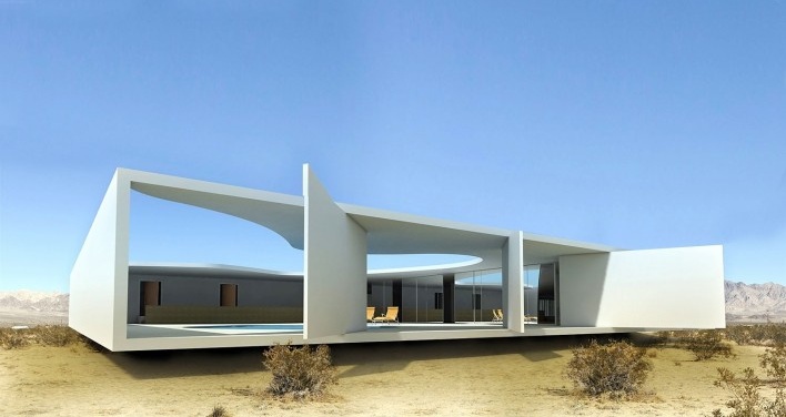 Residência Rothschild, Cesaréia, Israel, 1965, arquiteto Oscar Niemeyer<br />Modelagem tridimensional Marco Milazzo e Rômulo Almagro 