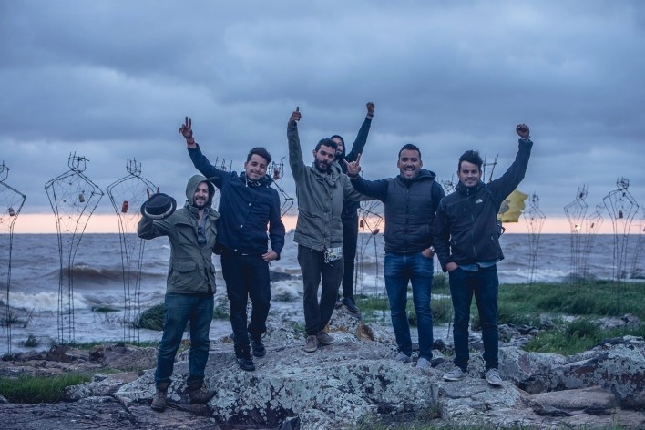 Memorial aos migrantes, Elea 2018, Colônia do Sacramento, Uruguai. Coletivo Arrabal<br />Foto Eleazar Cuadros 