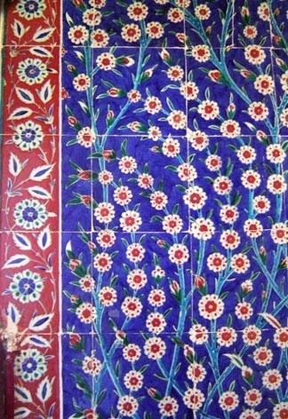 Azulejos em cor azul, Istambul<br />Foto Lu Cury 